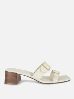 Sandales à Talon Bloc Avec Boucles