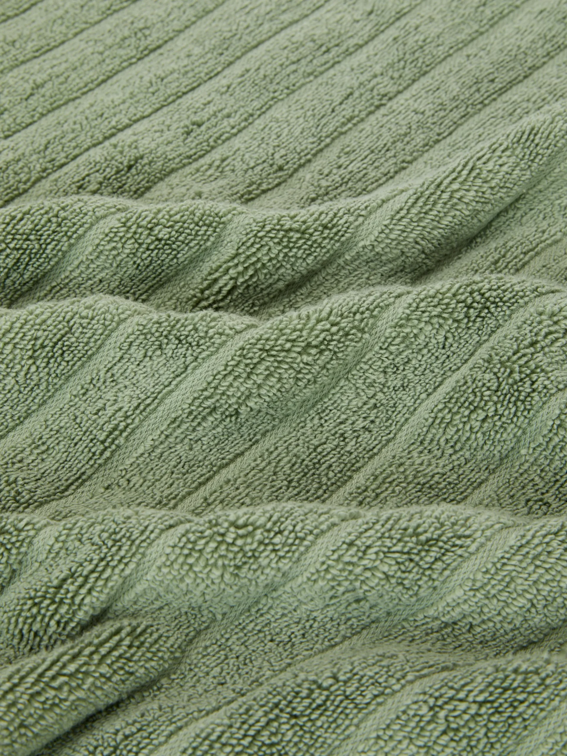 Serviette De Bain Côtelée Texturée