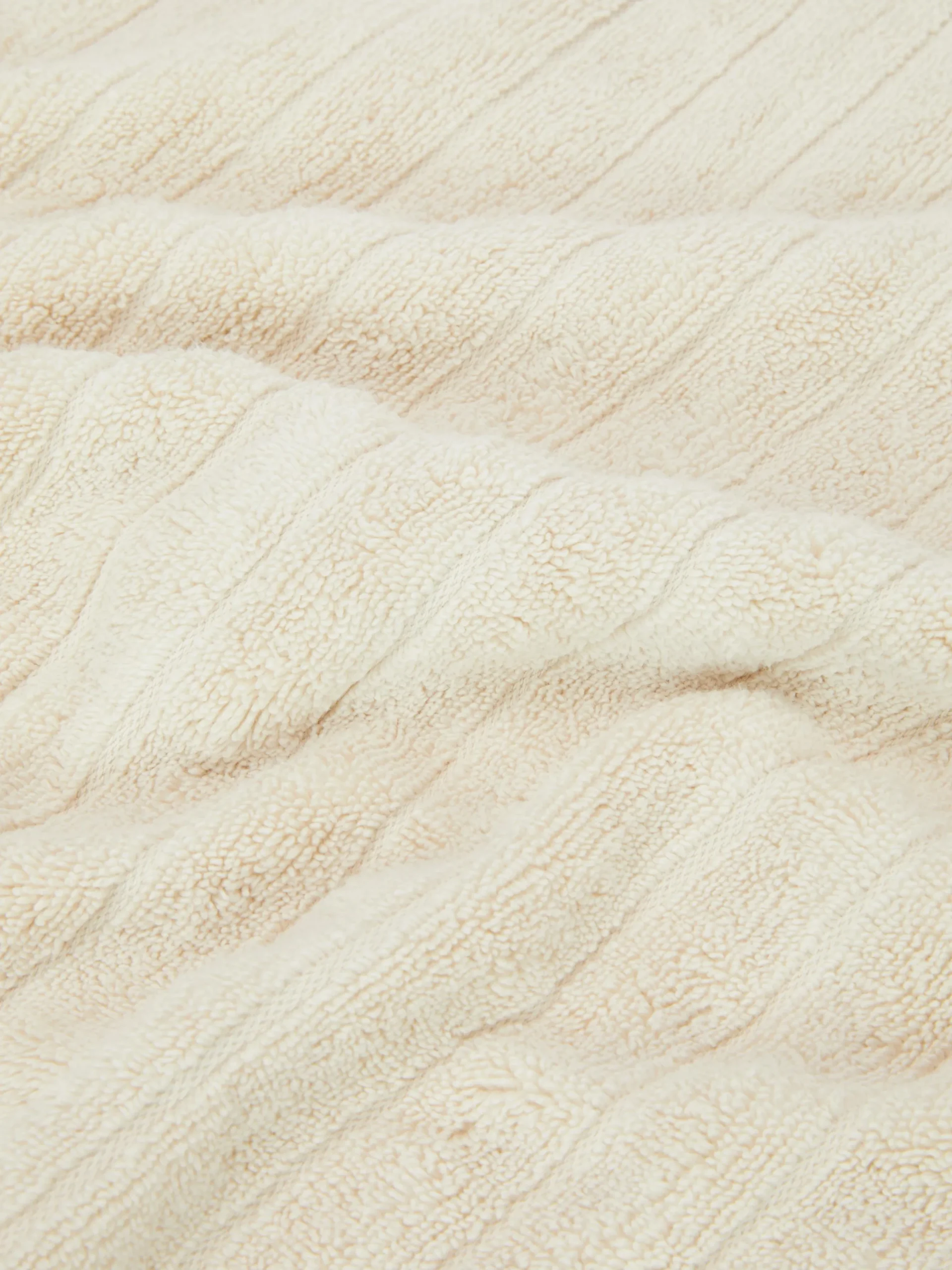 Serviette De Bain Côtelée Texturée