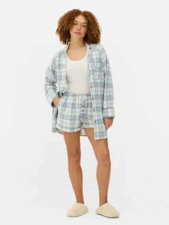 Short De Pyjama En Flanelle à Carreaux