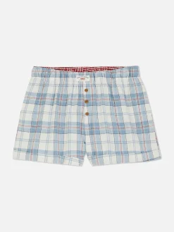 Short De Pyjama En Flanelle à Carreaux