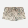 Short De Pyjama En Satin à Fleurs