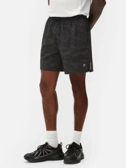 Short De Sport à Motifs Réfléchissants