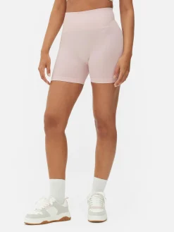 Short De Yoga Taille Haute Sans Coutures