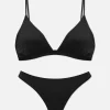 Soutien-gorge Triangle Et String En Microfibre