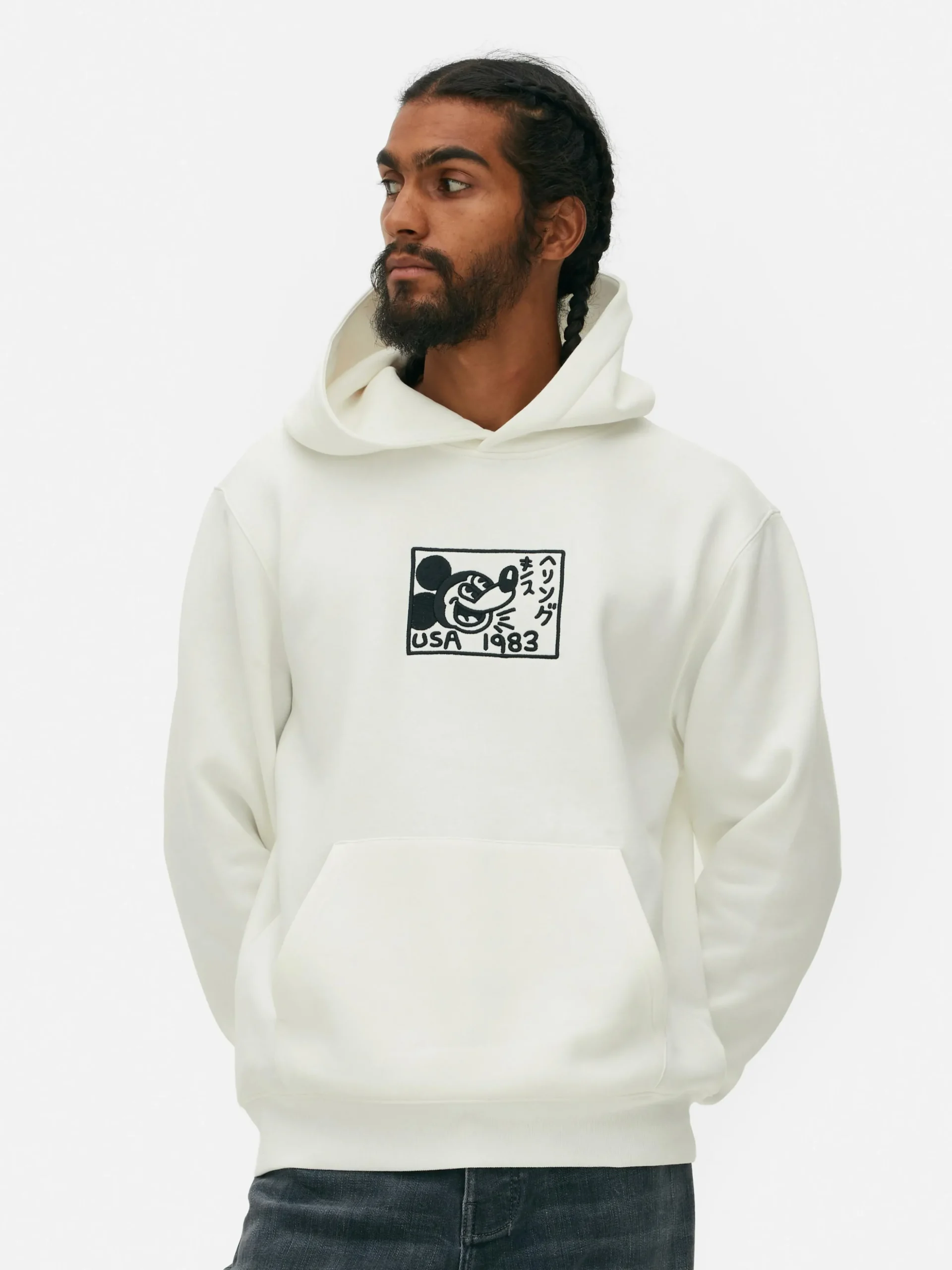 Sweat à Capuche Disney Mickey Mouse X Keith Haring