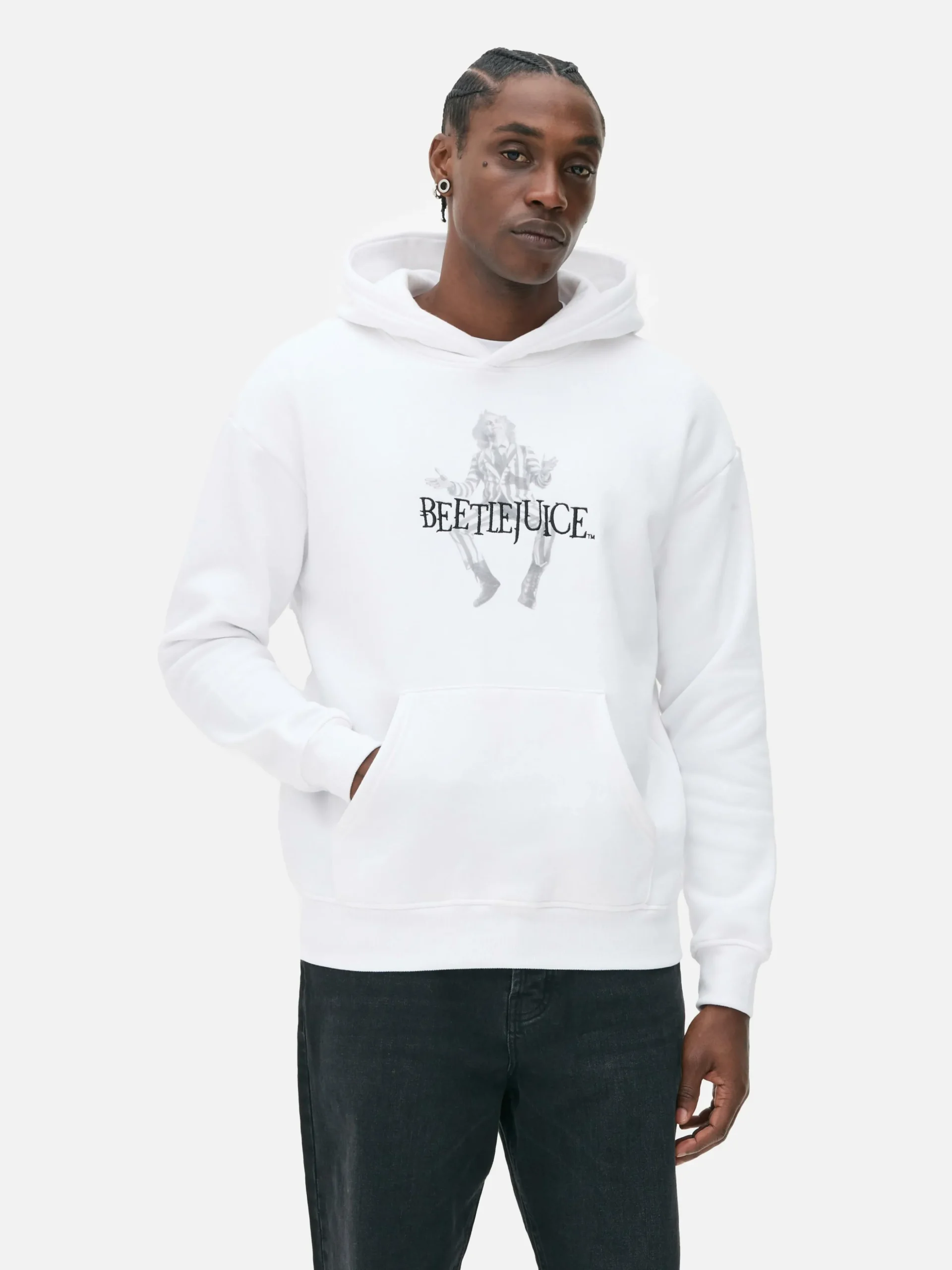 Sweat à Capuche Graphique Personnage Beetlejuice