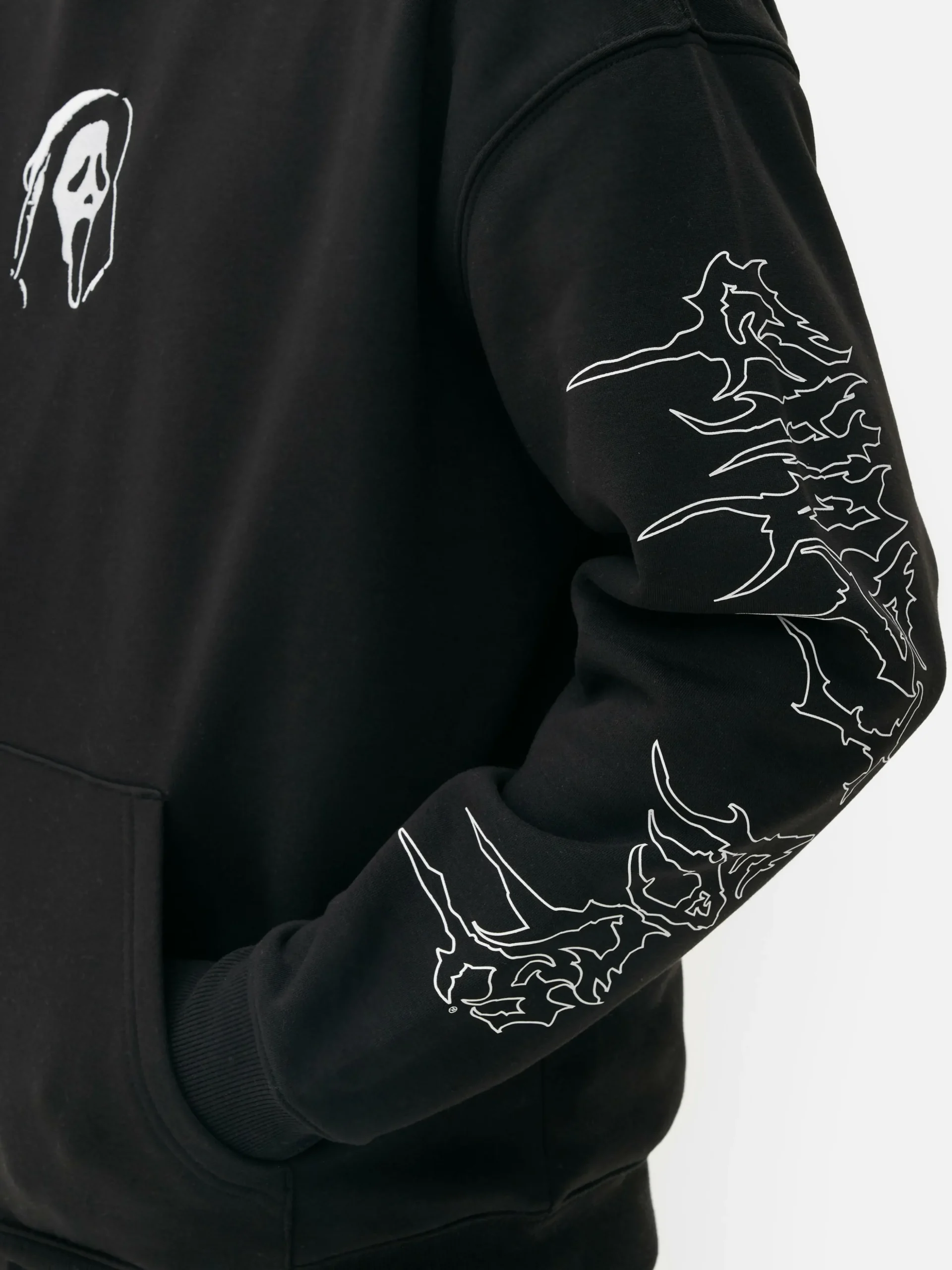 Sweat à Capuche Graphique Scream Ghostface
