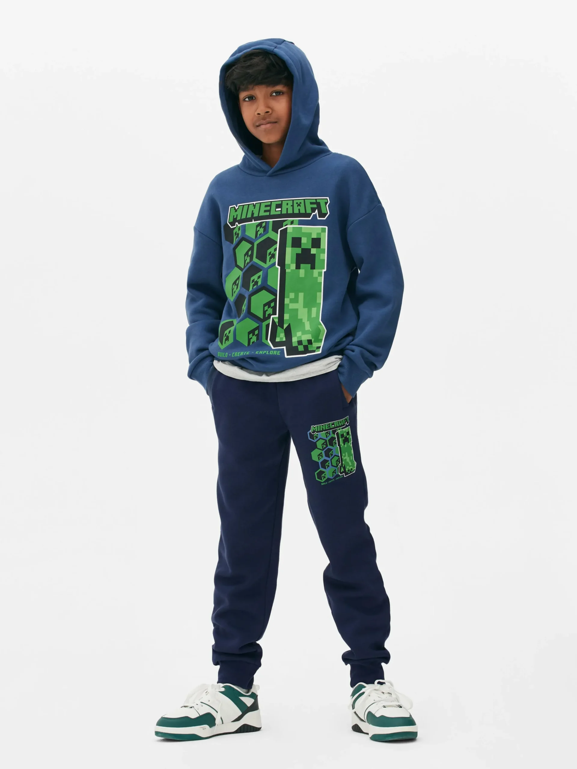 Sweat à Capuche Minecraft Creeper