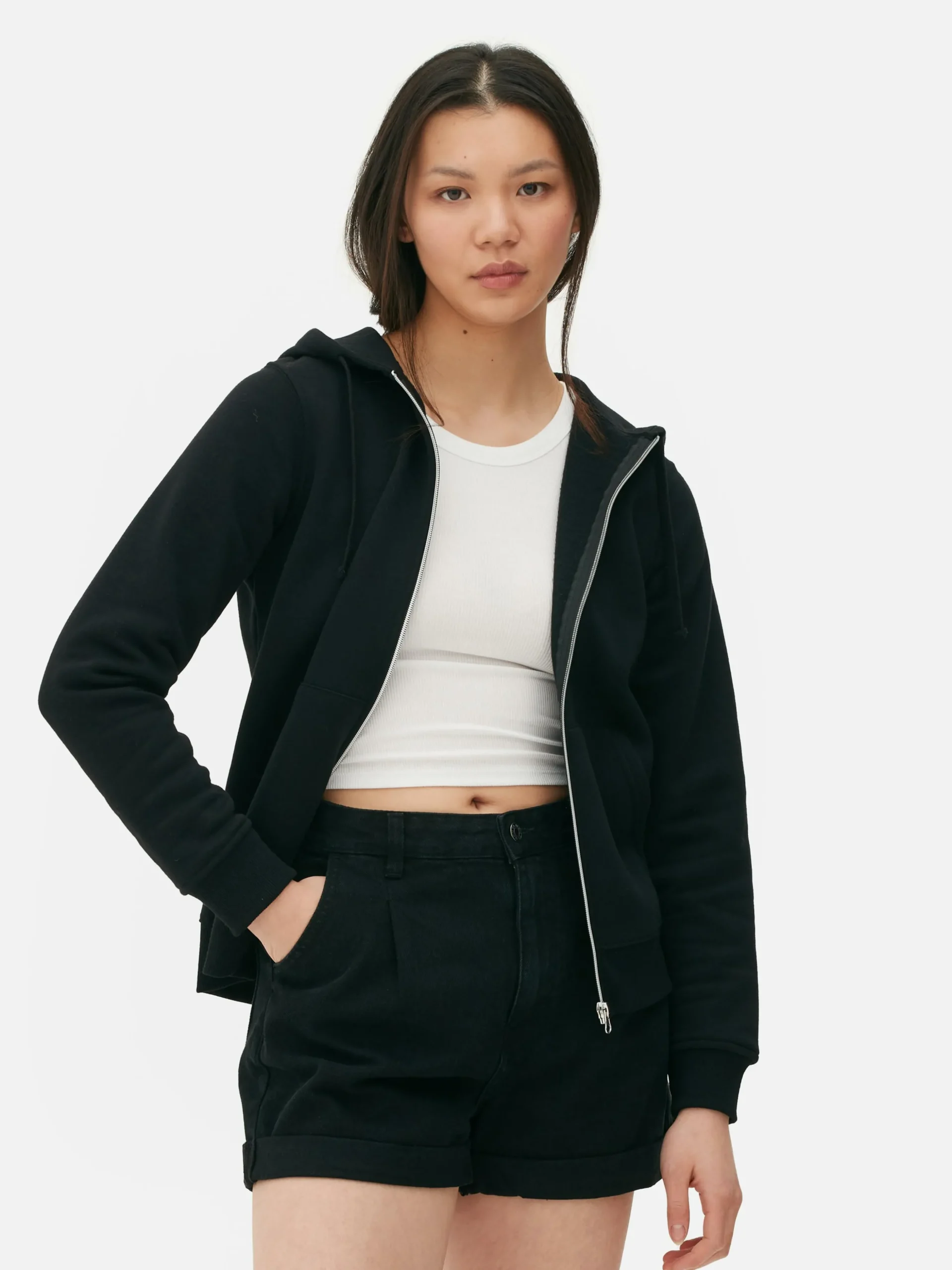 Sweat à Capuche Zippé Essential