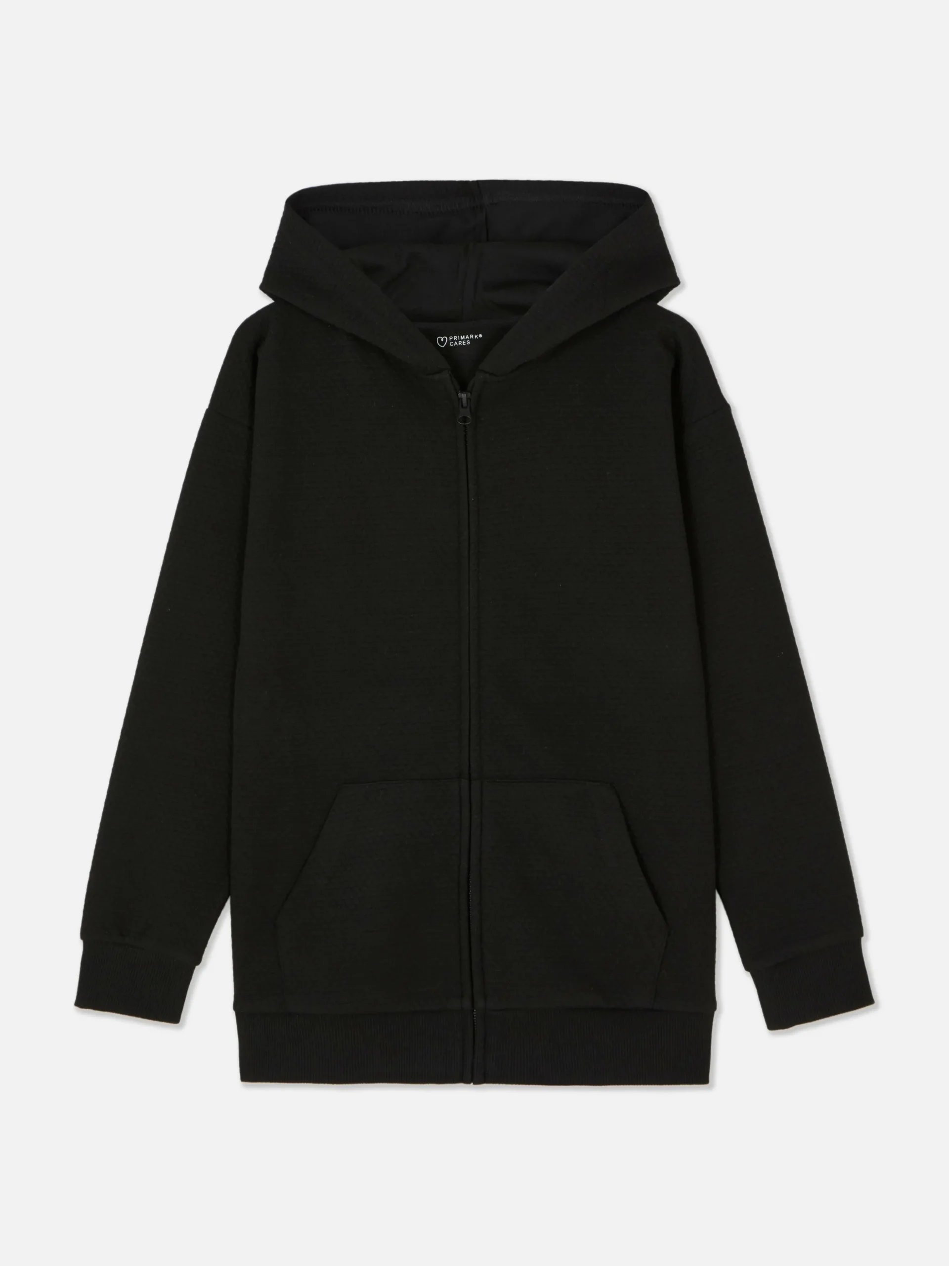 Sweat à Capuche Zippé Texturé Ado