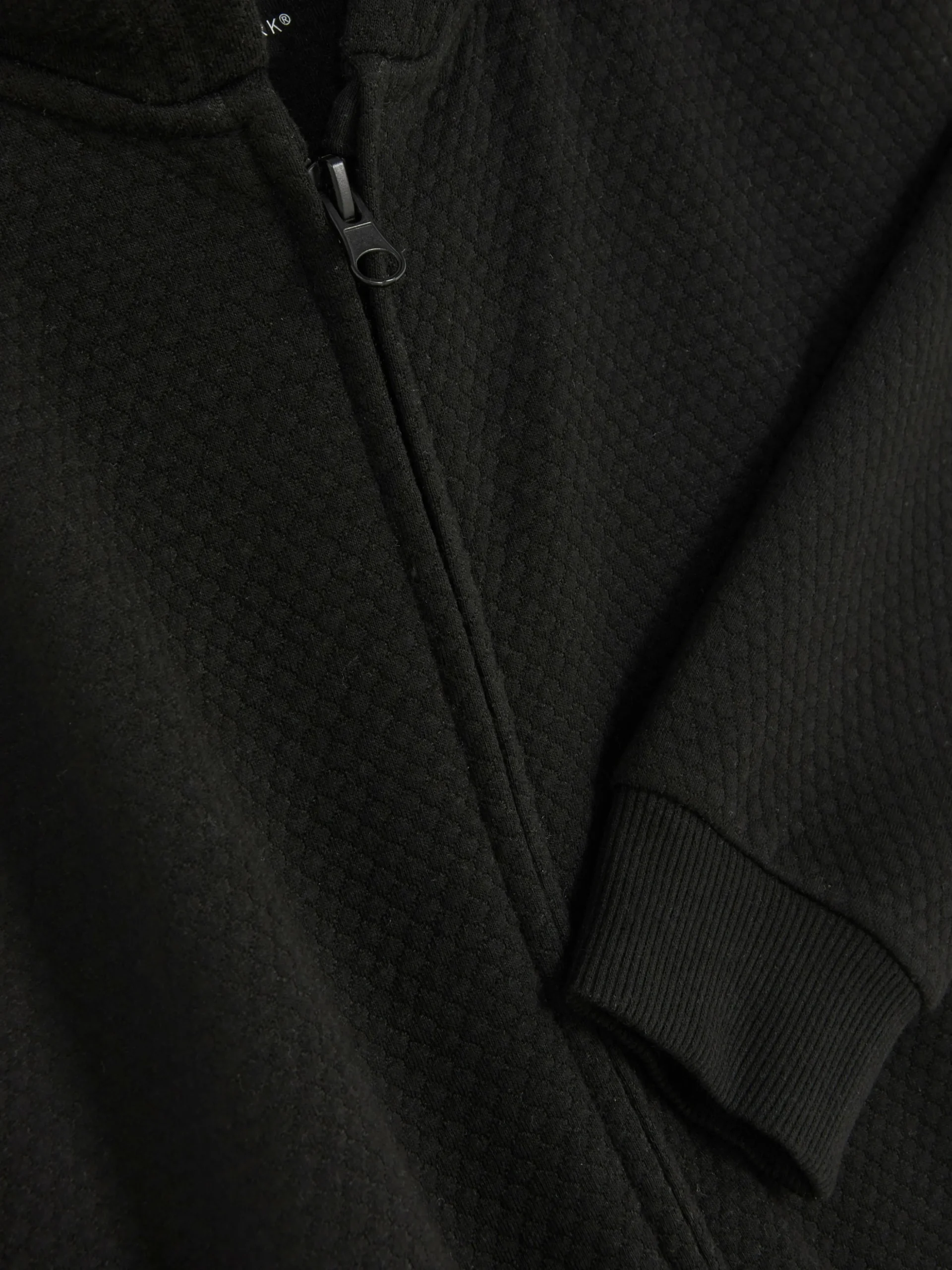Sweat à Capuche Zippé Texturé Ado