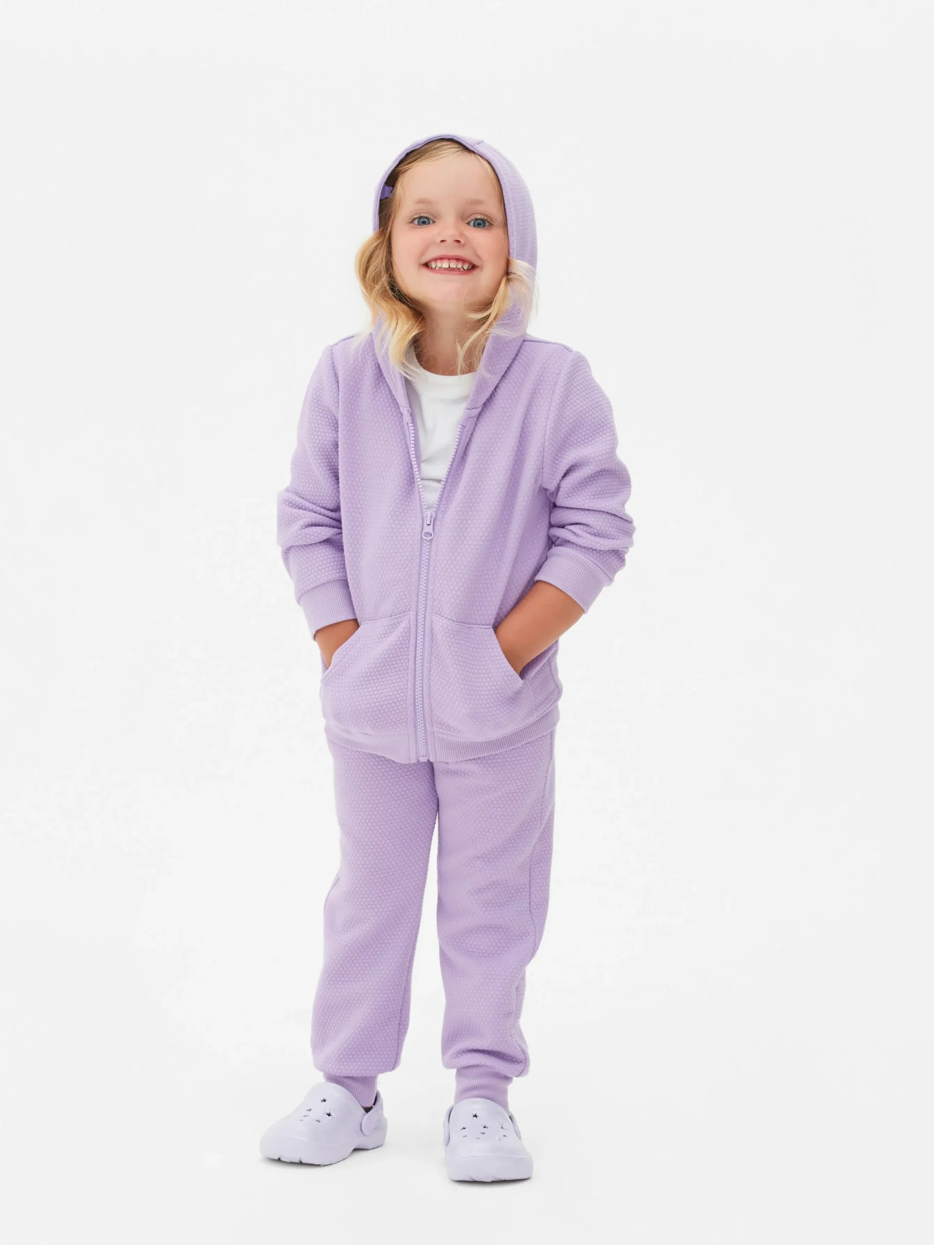 Sweat Texturé à Capuche Zippé