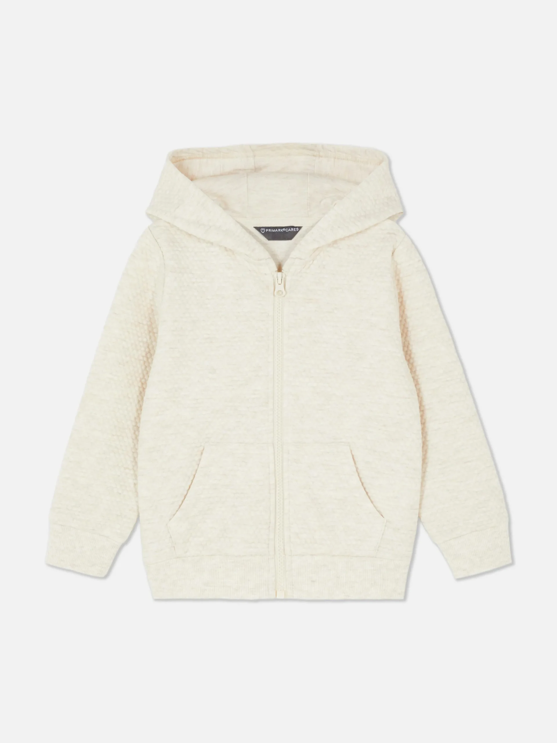Sweat Texturé à Capuche Zippé