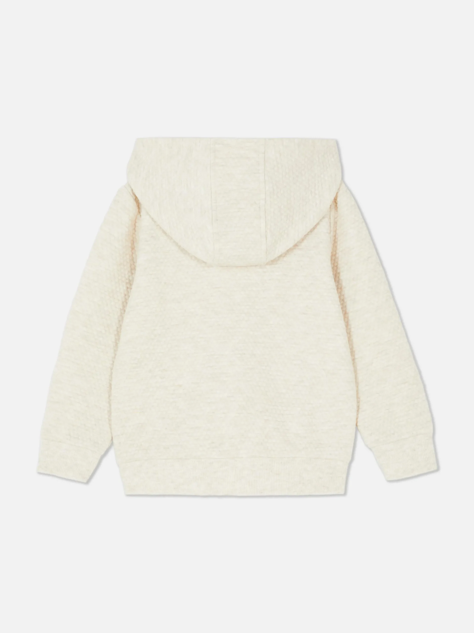 Sweat Texturé à Capuche Zippé