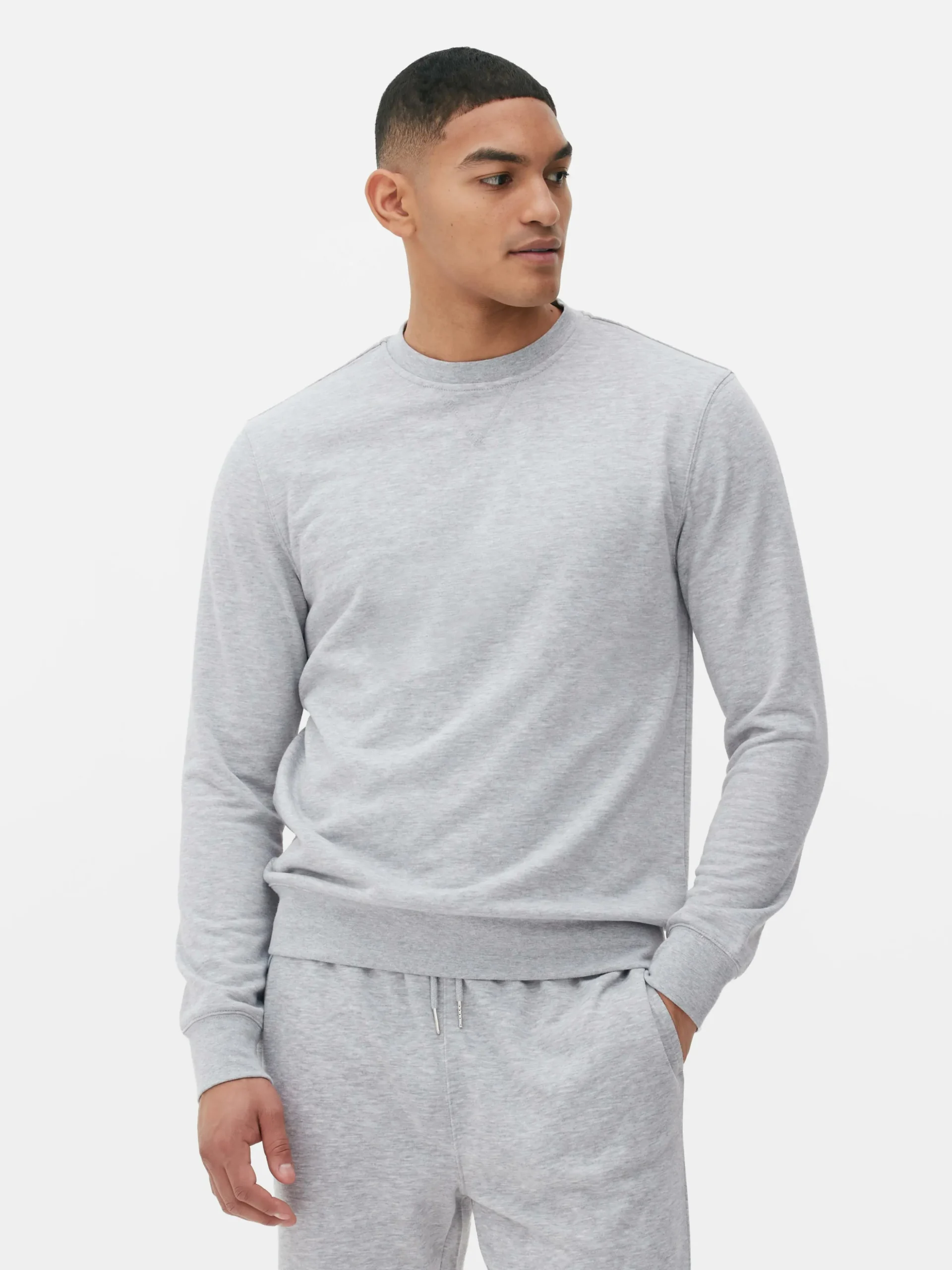 Sweat-shirt à Col Ras-du-cou