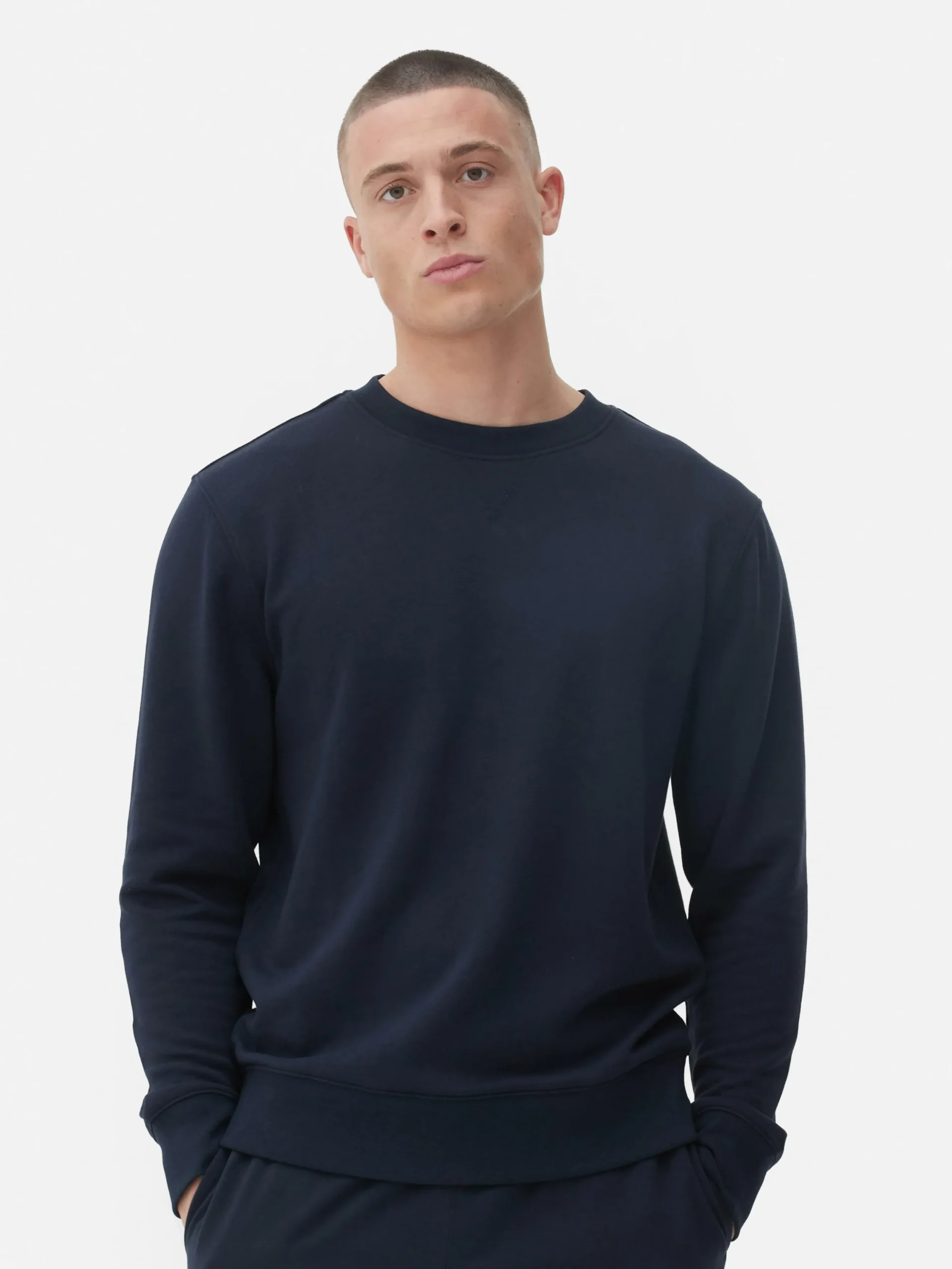 Sweat-shirt à Col Ras-du-cou