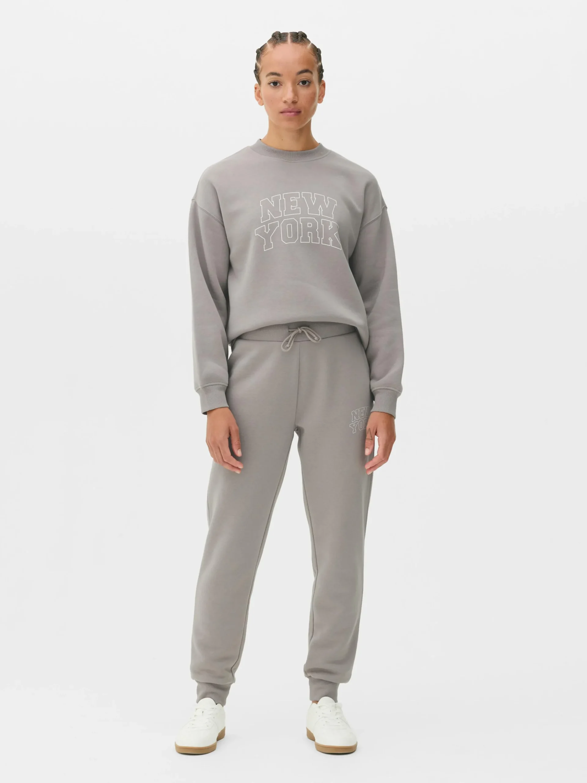 Sweat-shirt à Col Ras-du-cou Avec Message