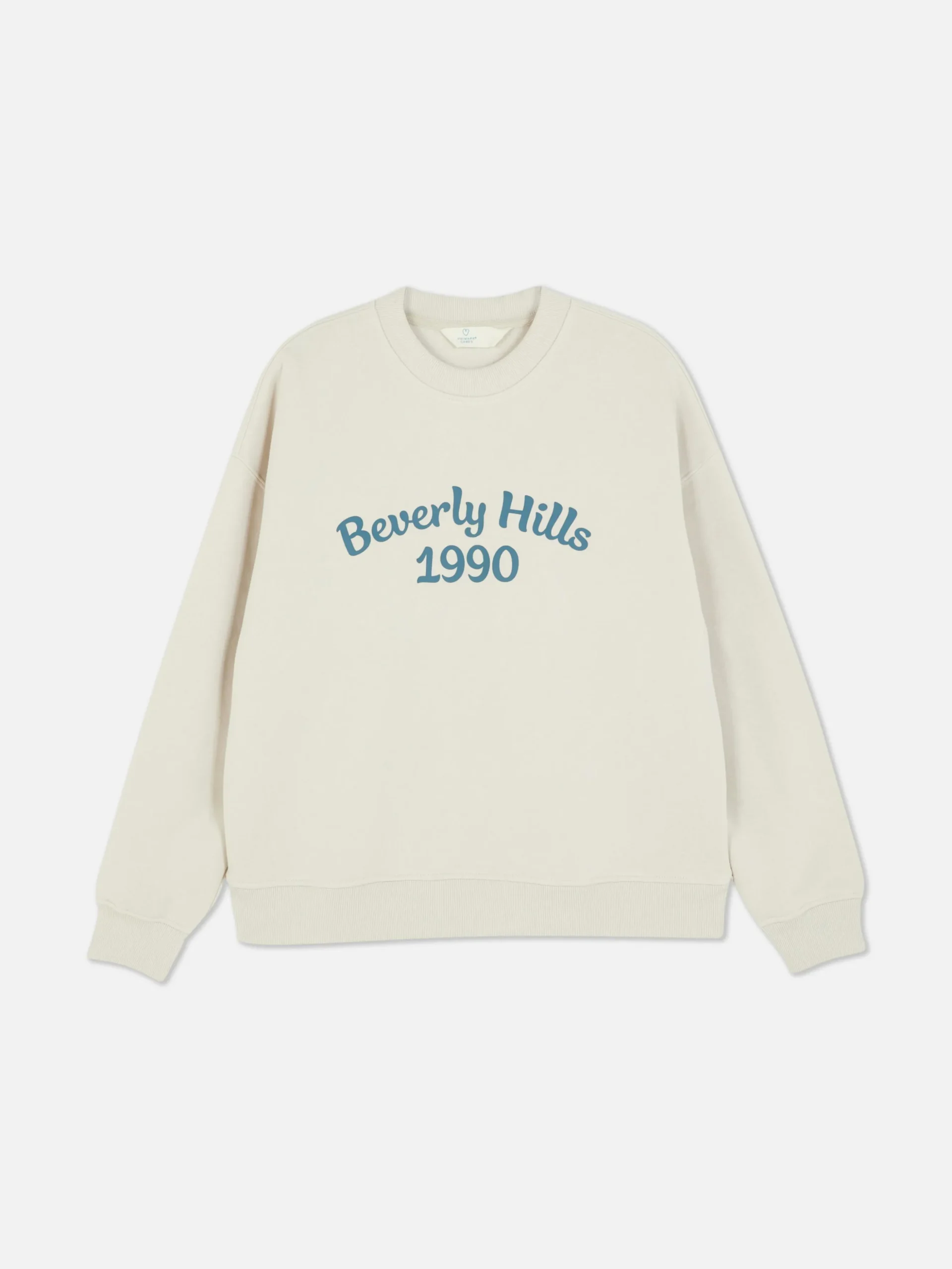 Sweat-shirt à Col Ras-du-cou Avec Message