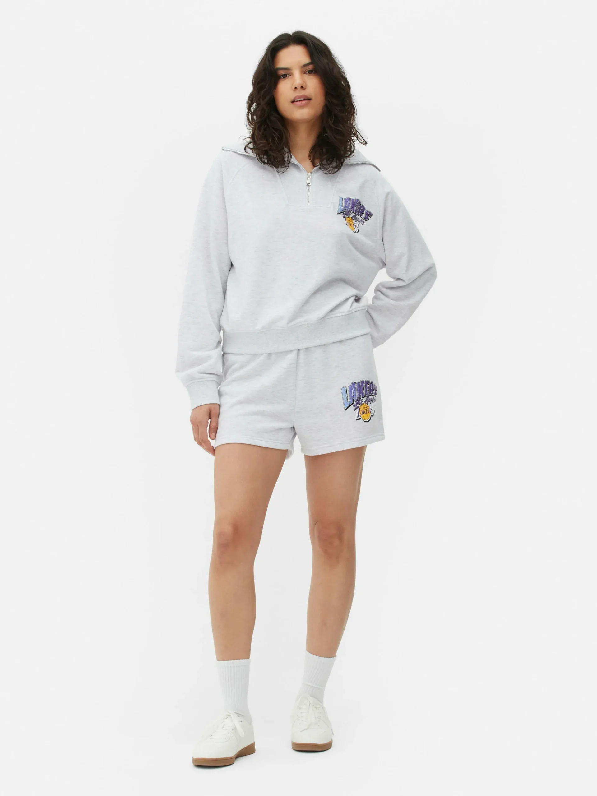 Sweat-shirt à Col Zippé NBA Los Angeles Lakers à Coordonner