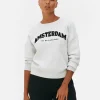 Sweat-shirt à Message Sur Le Devant