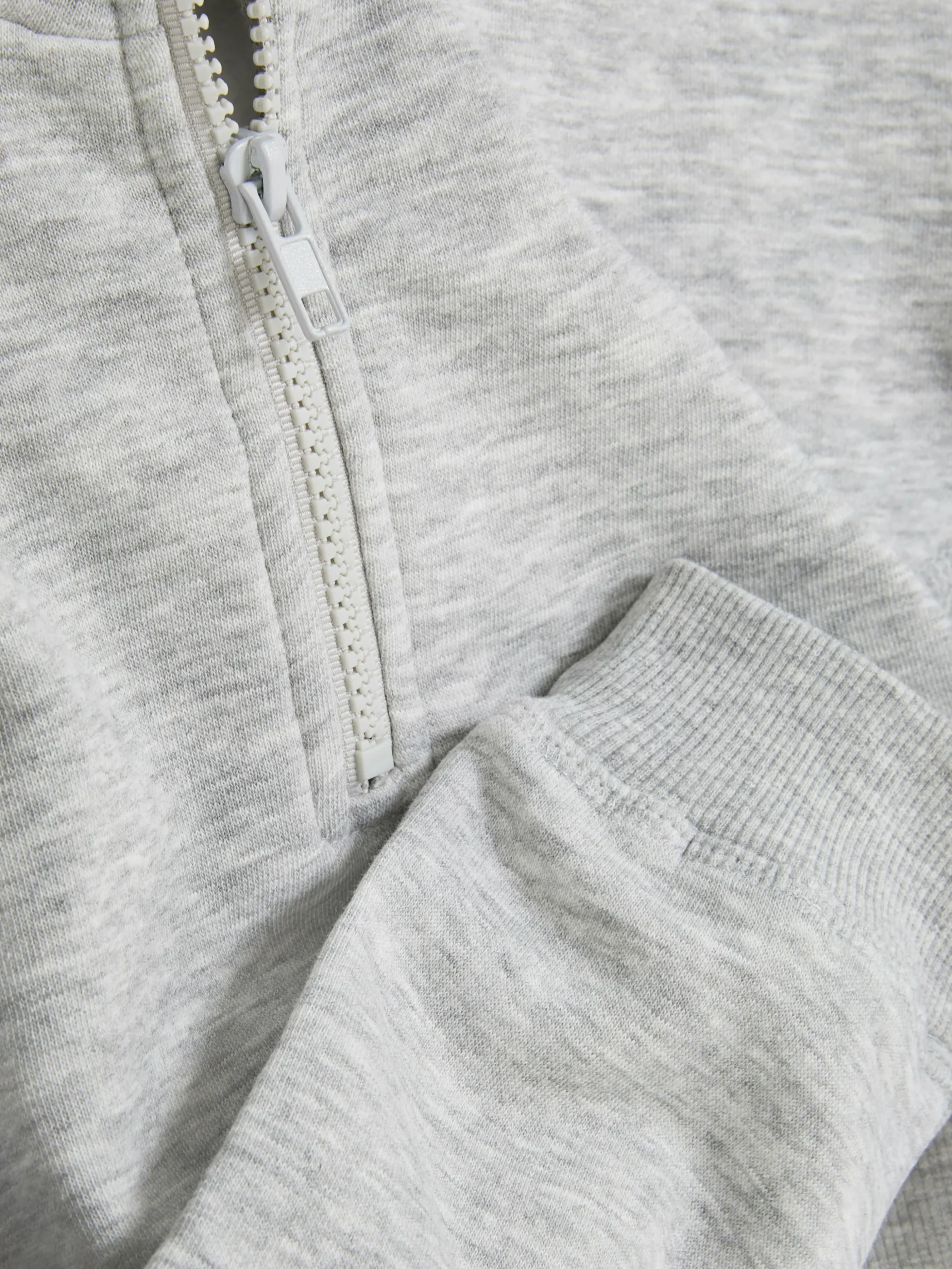 Sweat-shirt Court à Col Cheminée