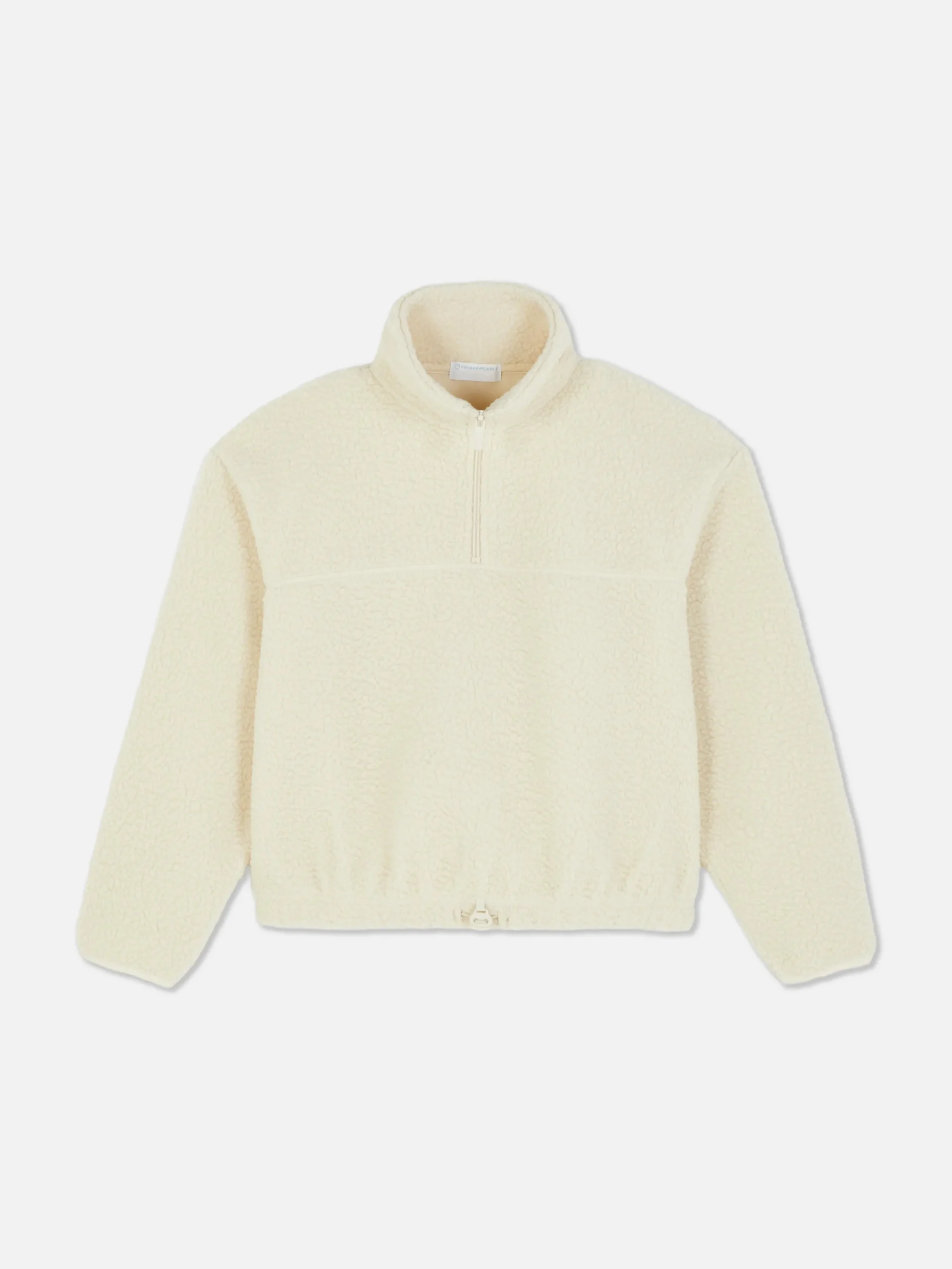 Sweat-shirt Demi-zippé En Molleton