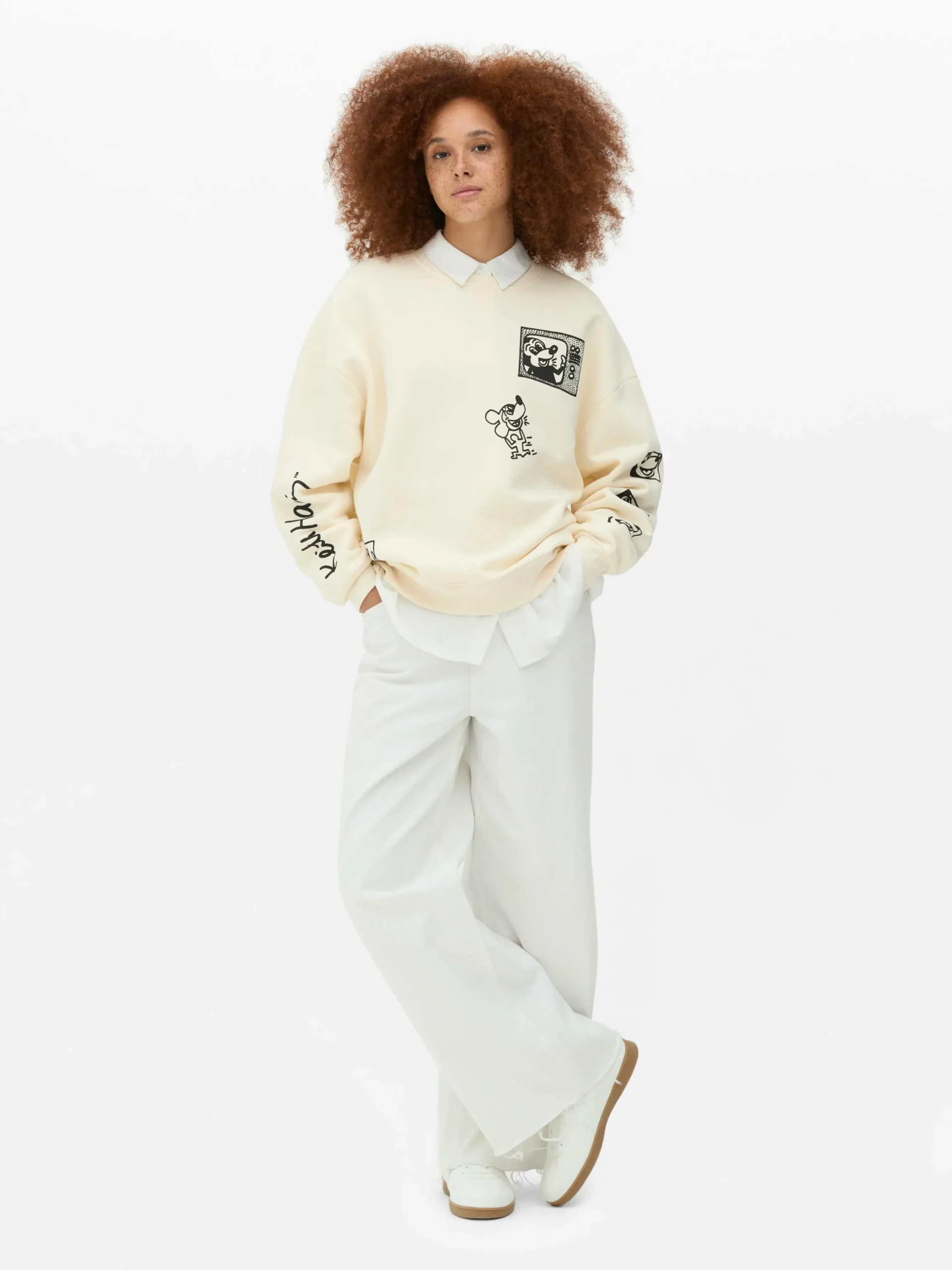 Sweat-shirt Disney Mickey Mouse X Keith Haring