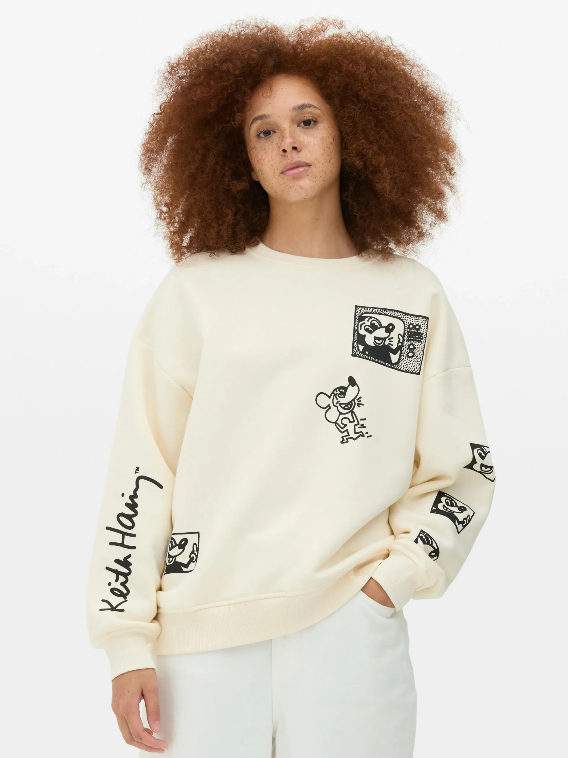 Sweat-shirt Disney Mickey Mouse X Keith Haring