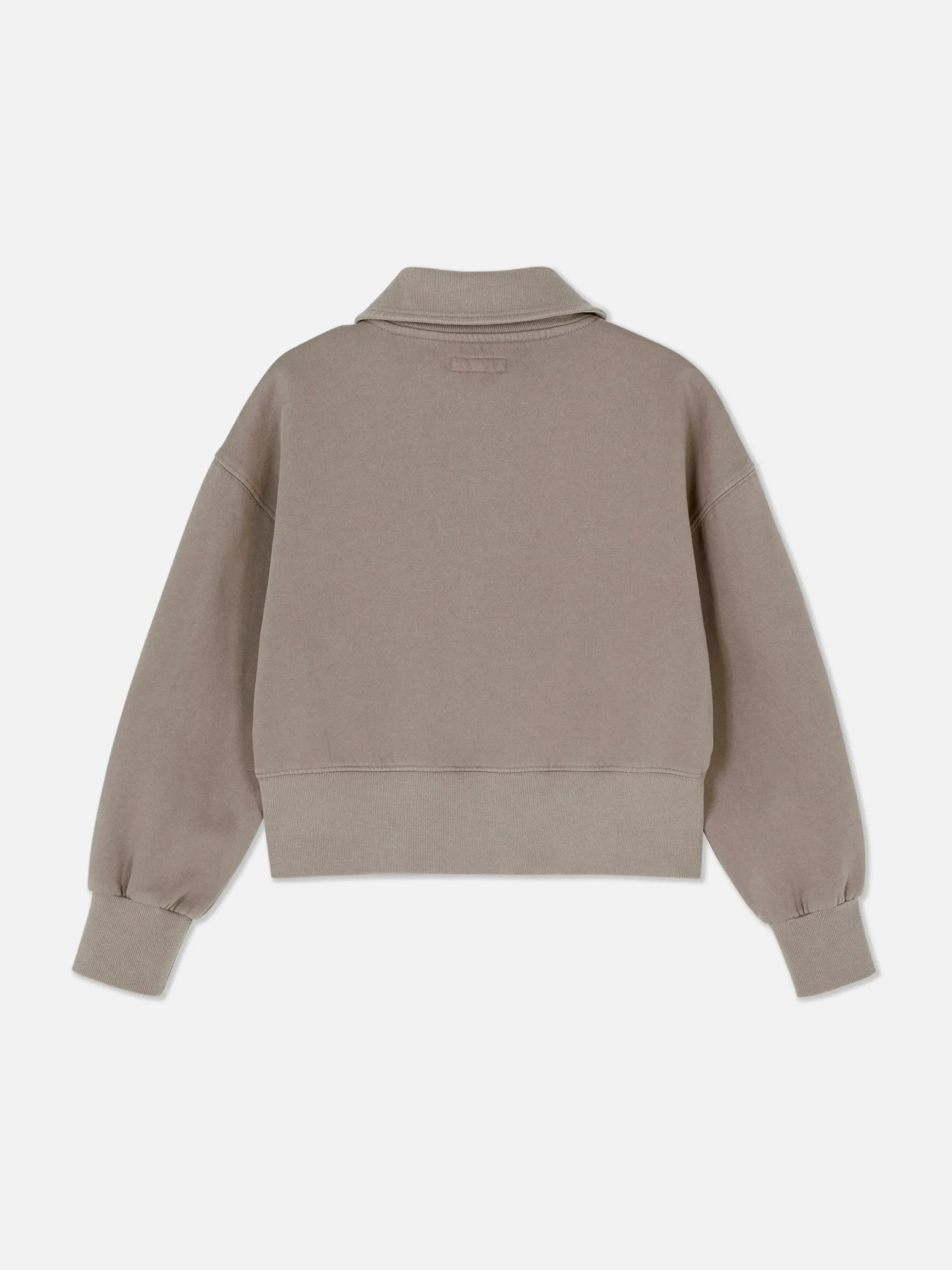 Sweat-shirt Délavé à L'acide à Col Cheminée