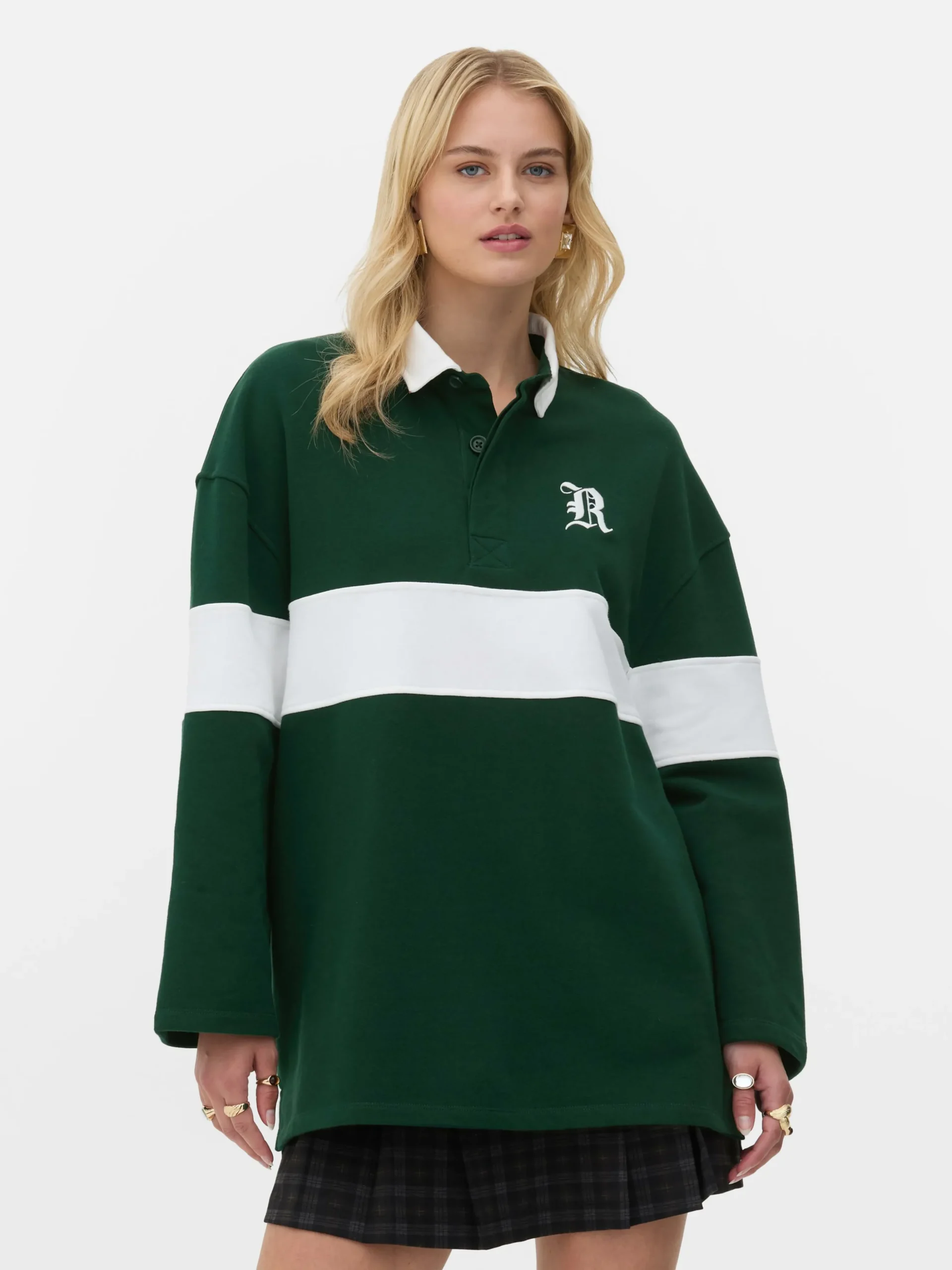Sweat-shirt Façon Polo Oversize Rita Ora