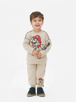 Sweat-shirt Passepoilé Super Mario à Coordonner