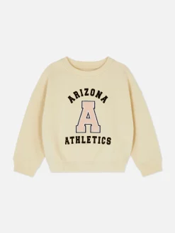 Sweat-shirt Style Universitaire à Lettre En Bouclé