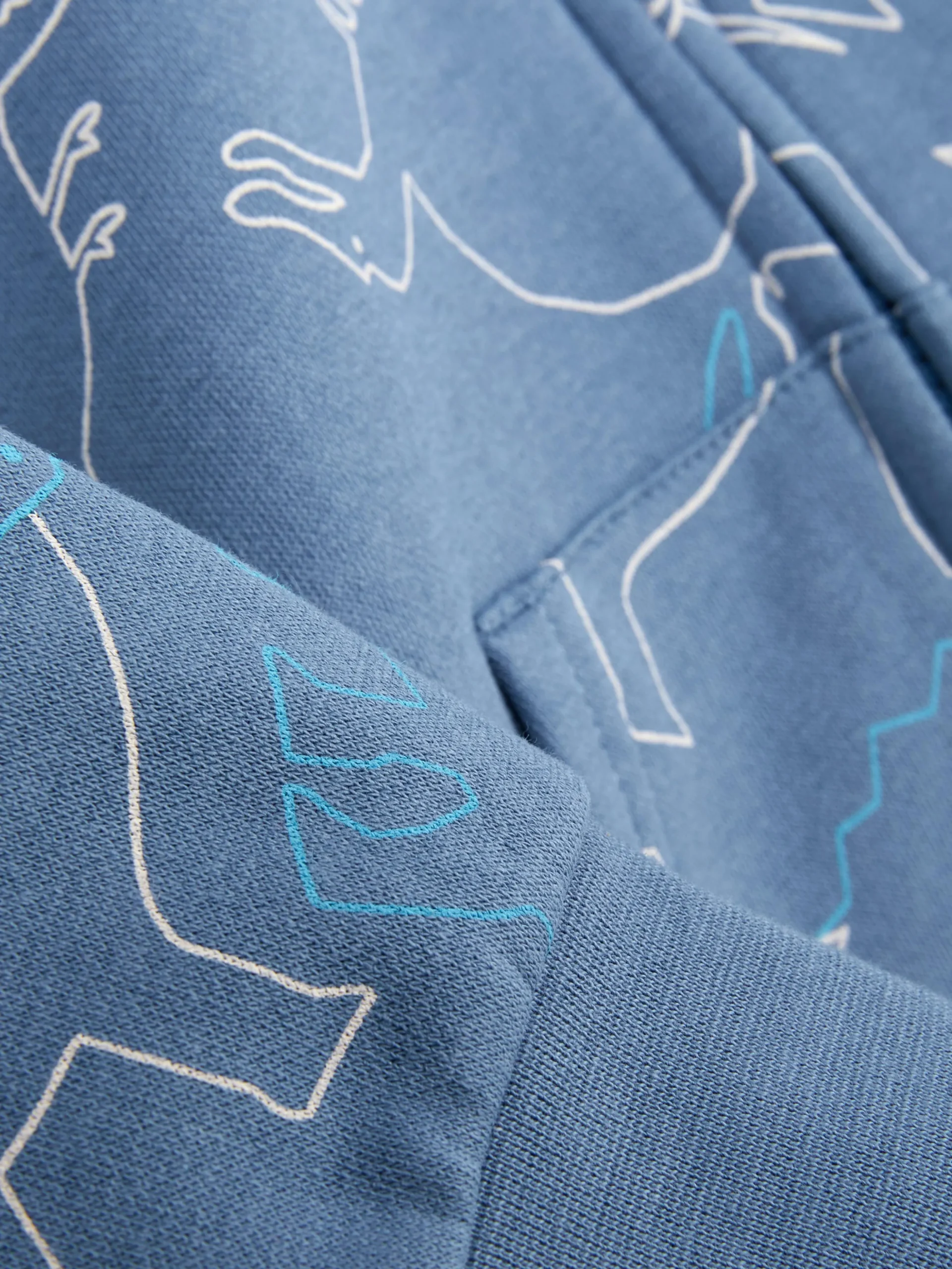 Sweat-shirt Zippé à Capuche Graphique à Coordonner