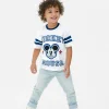 T-shirt à Bords Contrastés Disney Mickey Mouse