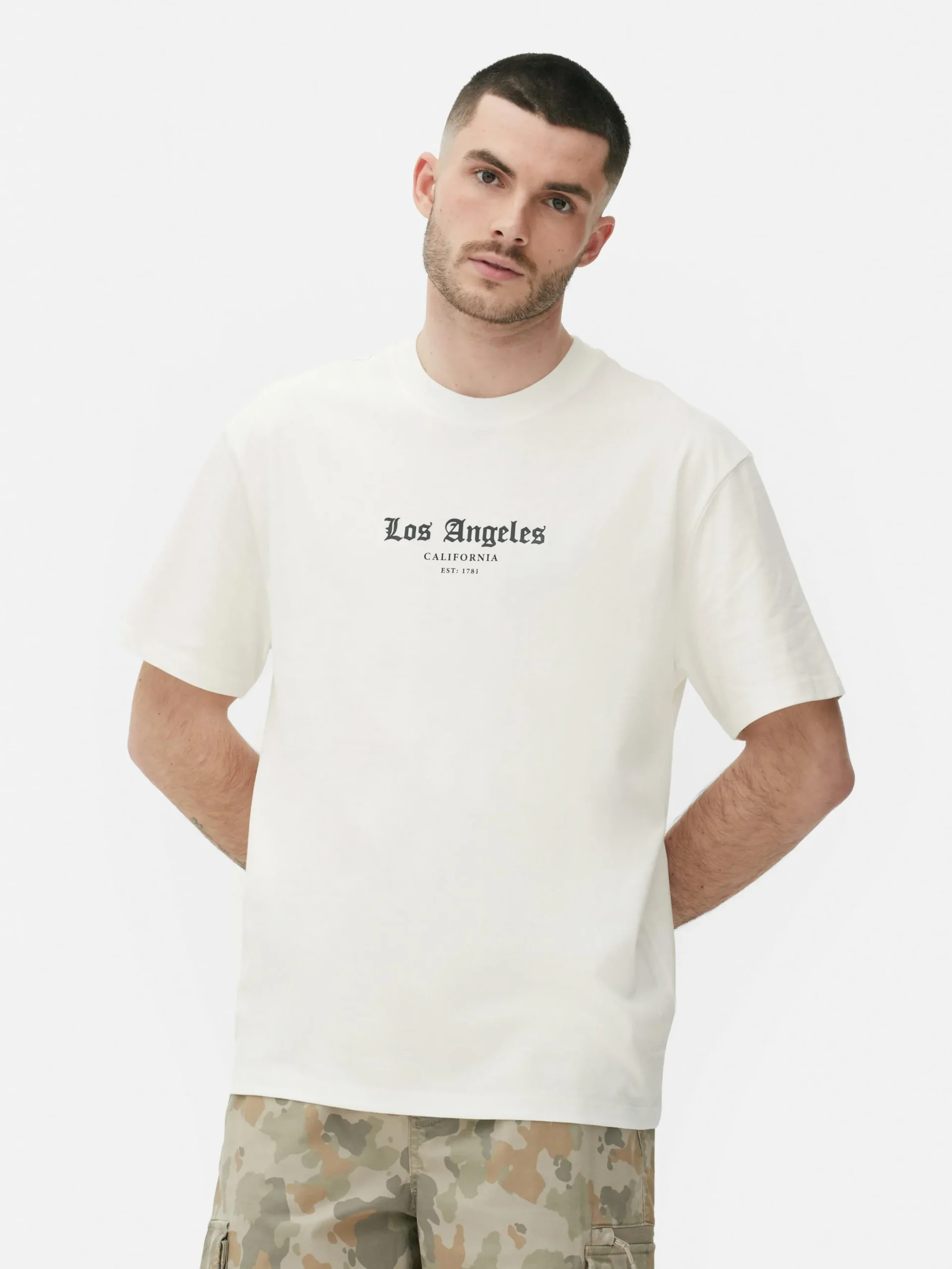 T-shirt à Imprimé Statue De Los Angeles