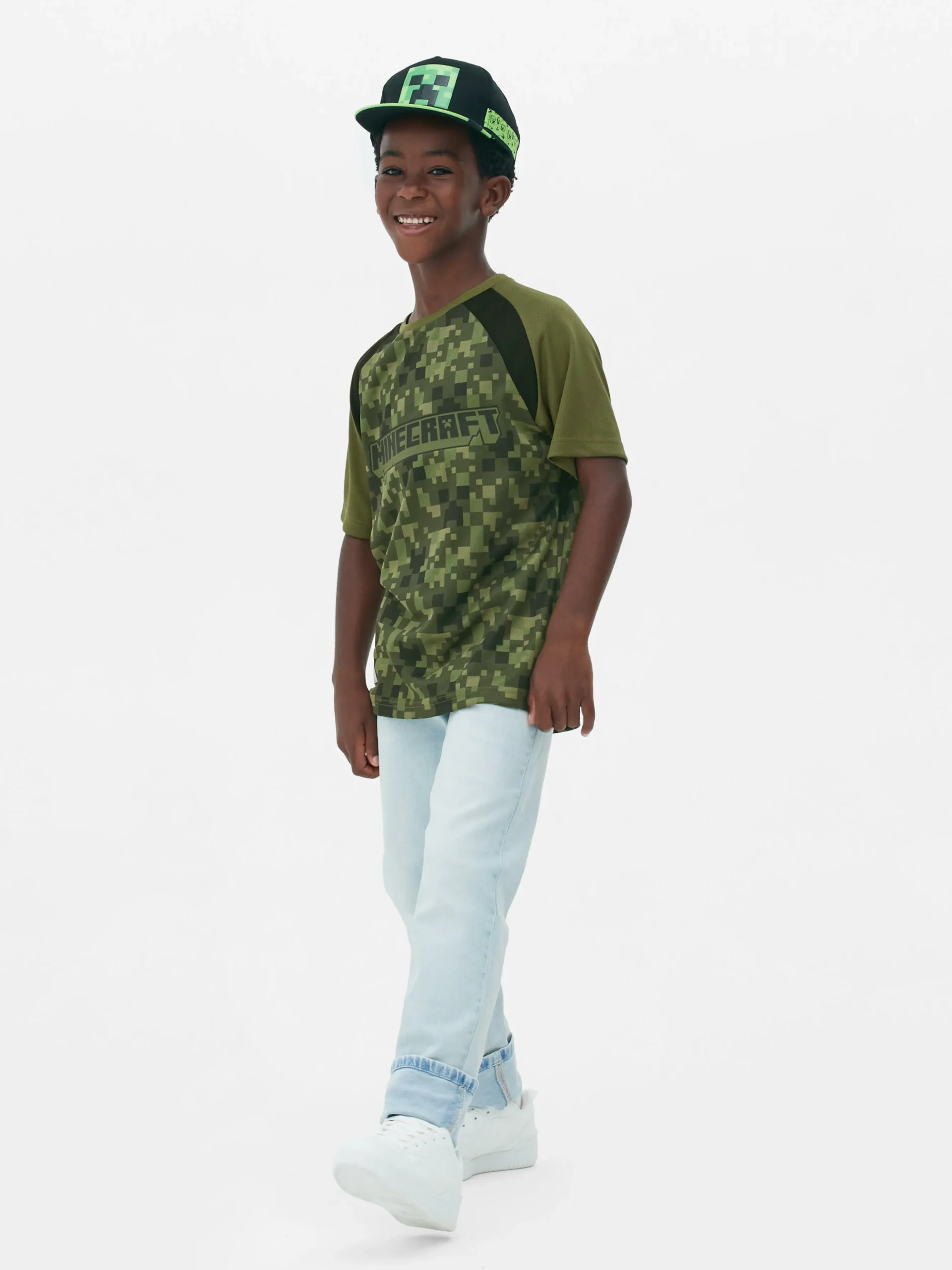 T-shirt à Logo Minecraft Pixel