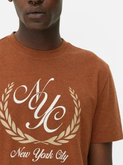 T-shirt à Motif Armoiries New York City