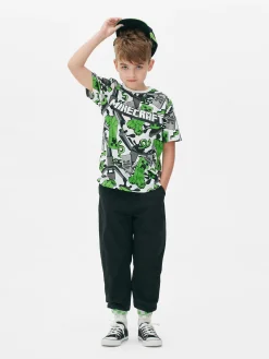 T-shirt à Motif Minecraft Creeper