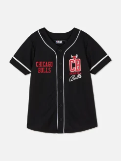 T-shirt Boutonné NBA Chicago Bulls