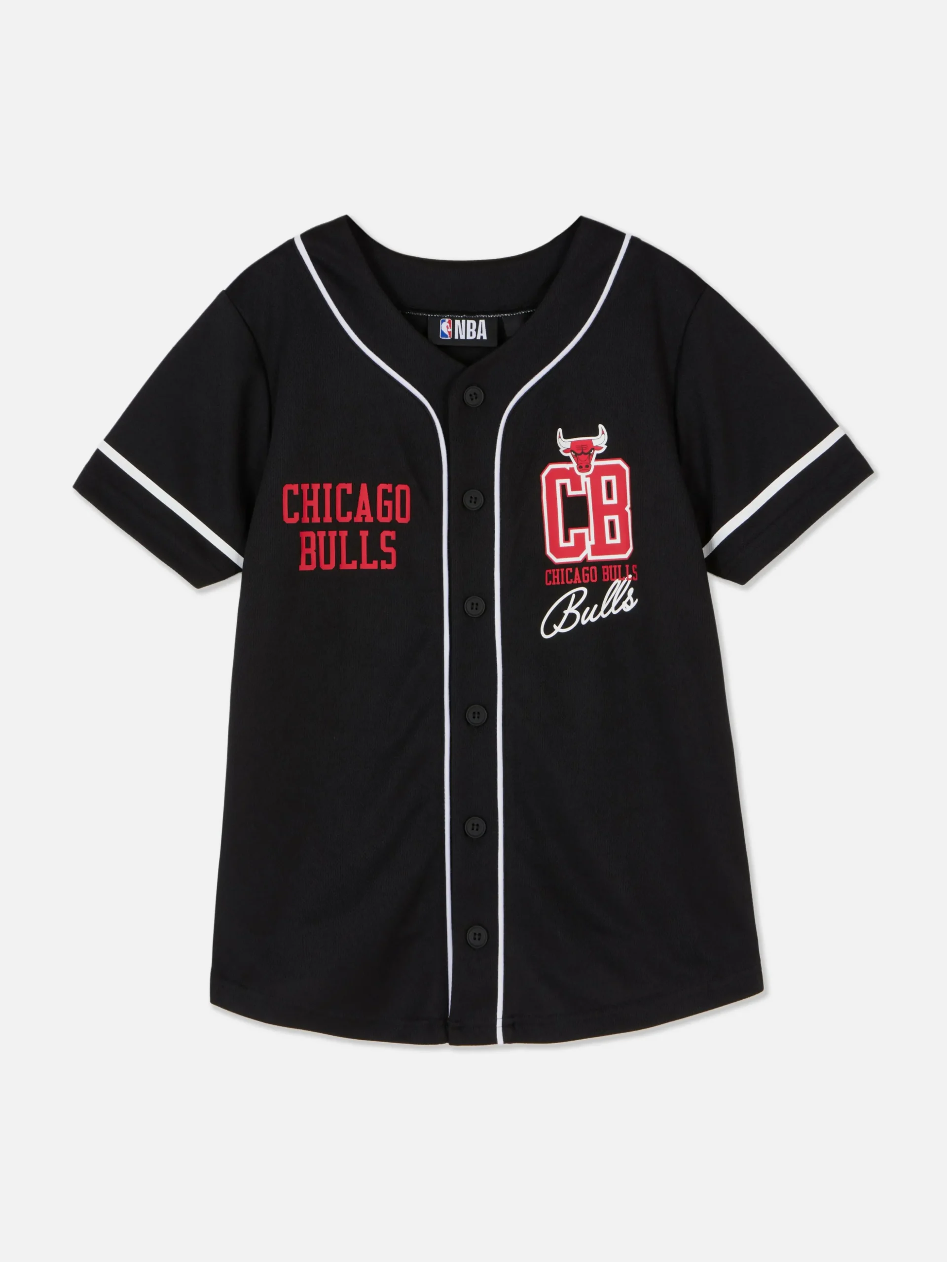 T-shirt Boutonné NBA Chicago Bulls