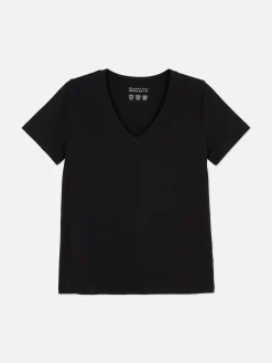T-shirt Coupe Regular à Col En V