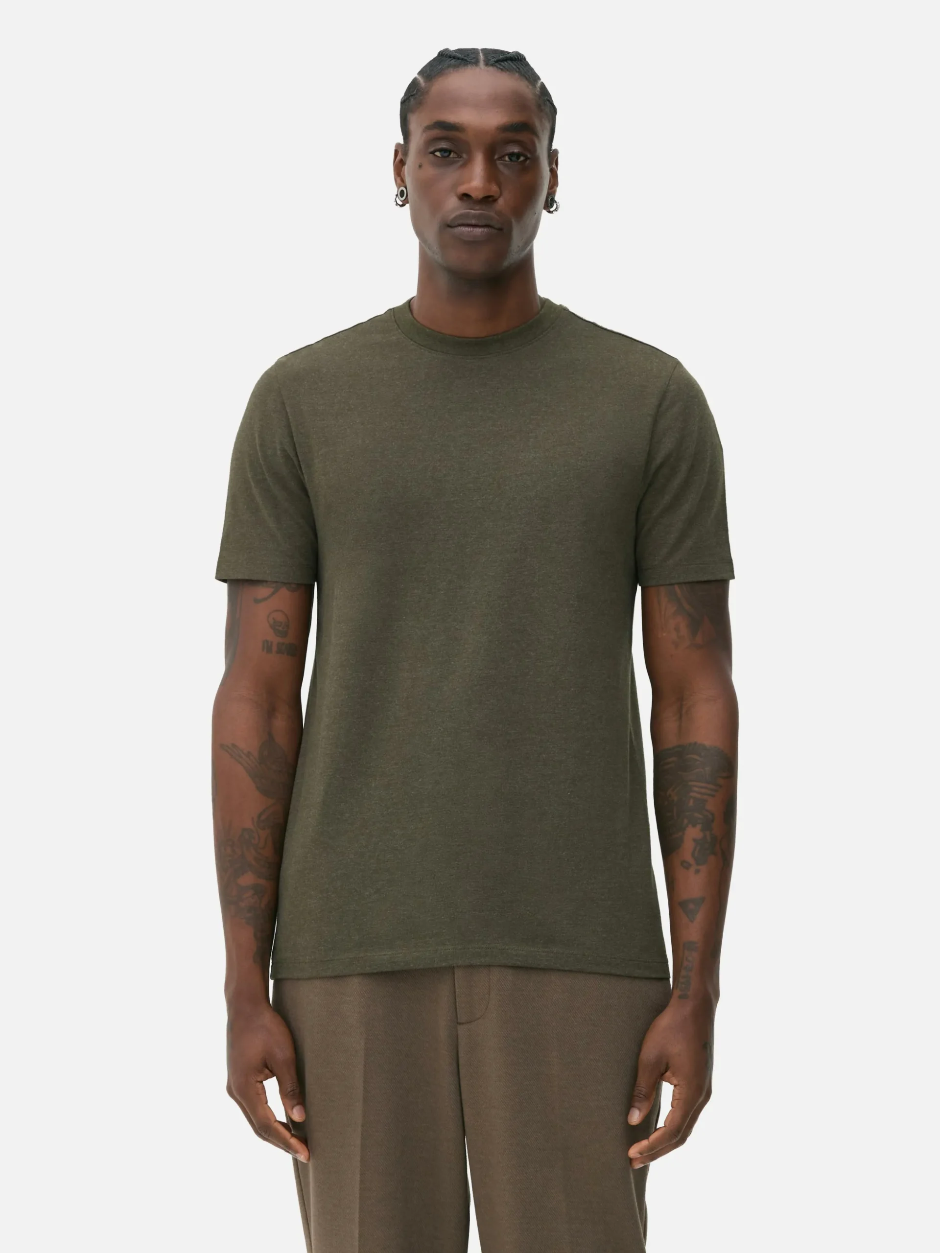 T-shirt Coupe Slim à Manches Courtes
