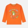 T-shirt D’Halloween à Manches Longues Et Imprimé Dinosaure