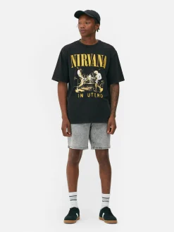 T-shirt Effet Délavé Nirvana