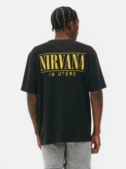 T-shirt Effet Délavé Nirvana