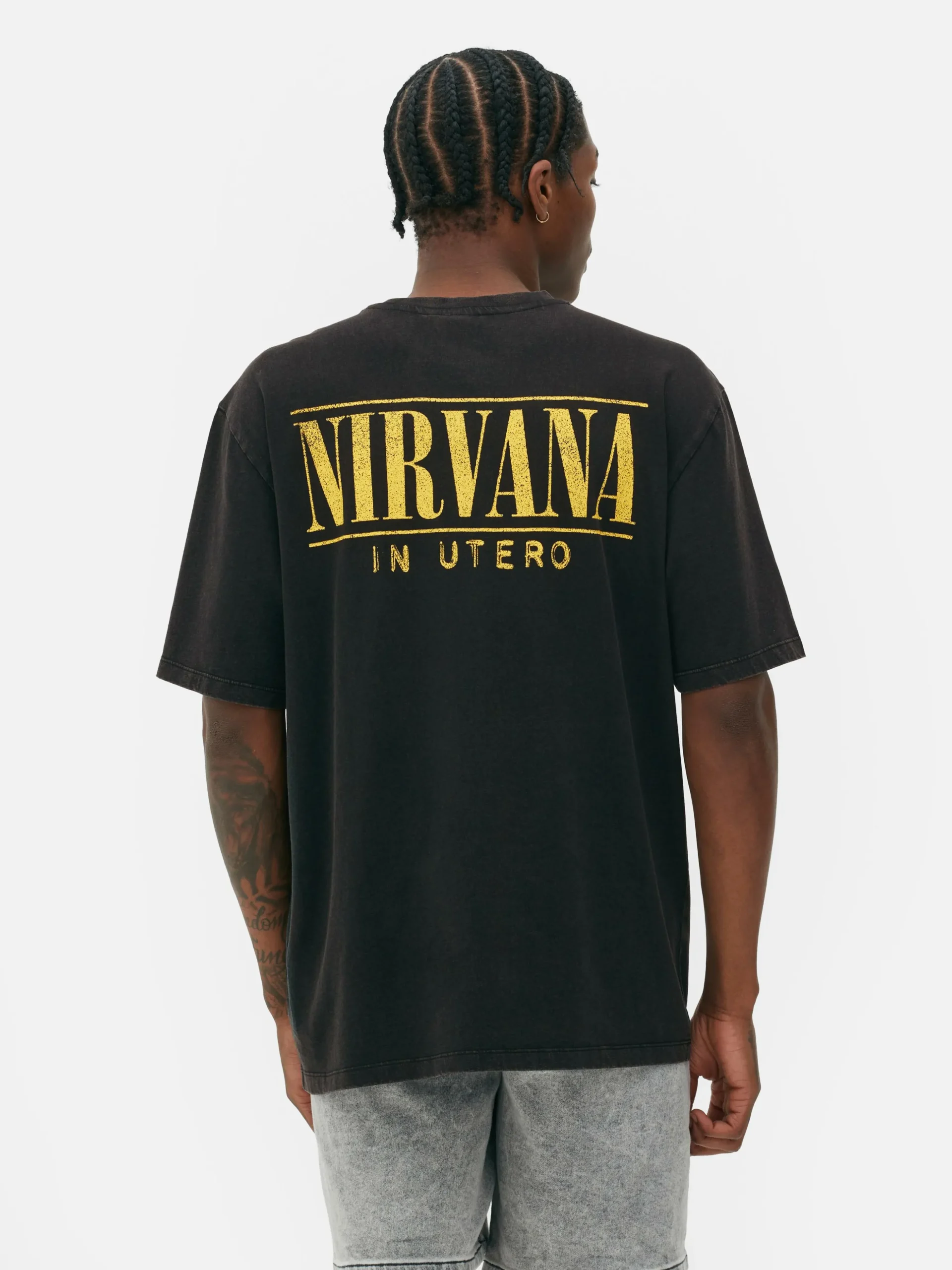 T-shirt Effet Délavé Nirvana