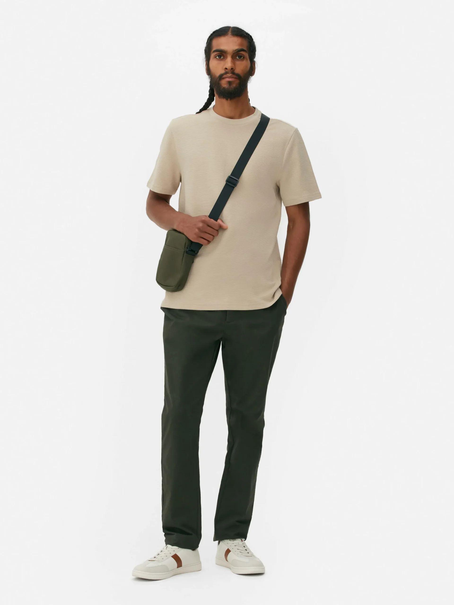 T-shirt En Maille Ottoman Côtelée