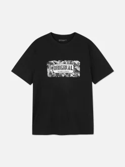 T-shirt Graphique à Motif Pochoir Original