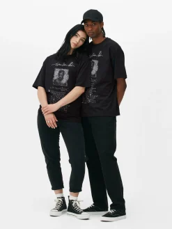 T-shirt Graphique Avec Inscription Tupac